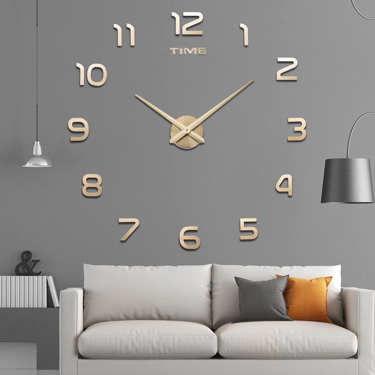 Reloj de Pared Grande Creativo de Acrílico DIY (Estilo Nórdico)
