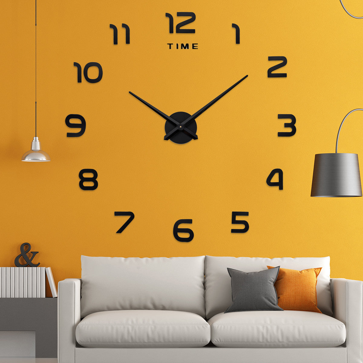 Reloj de Pared Grande Creativo de Acrílico DIY (Estilo Nórdico)