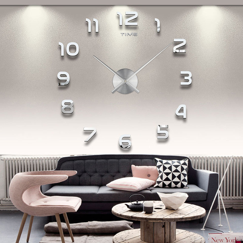 Reloj de Pared Grande Creativo de Acrílico DIY (Estilo Nórdico)