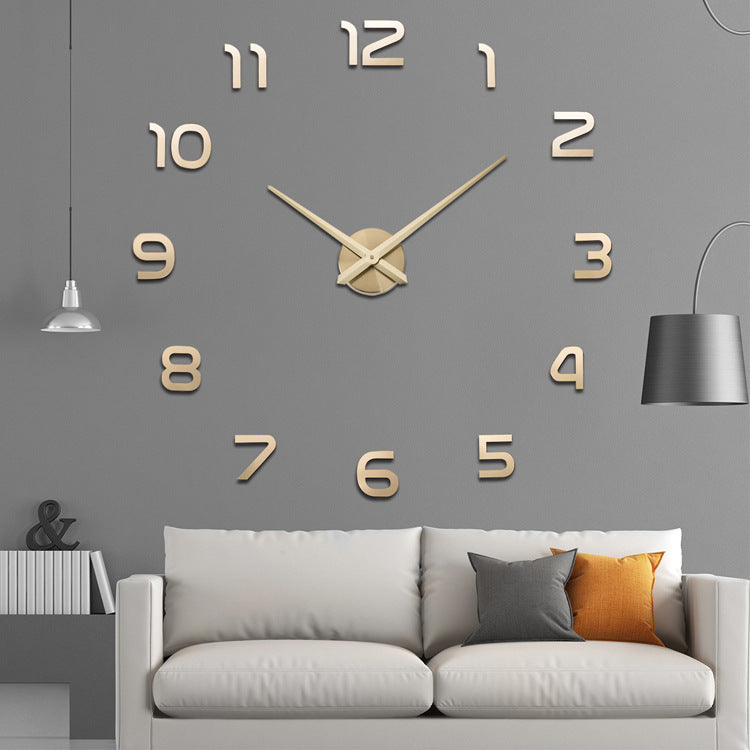 Reloj de Pared Grande Creativo de Acrílico DIY (Estilo Nórdico)
