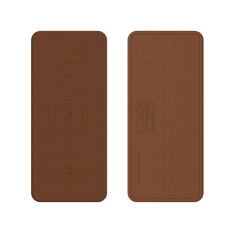 Cargador Inalámbrico Rápido de 15W para Teléfonos Apple (3-en-1)